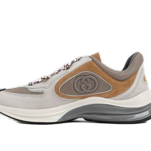 Womens Gucci Run Sneaker- Brown/Tan - size 37.5 - Picture 5 of 7